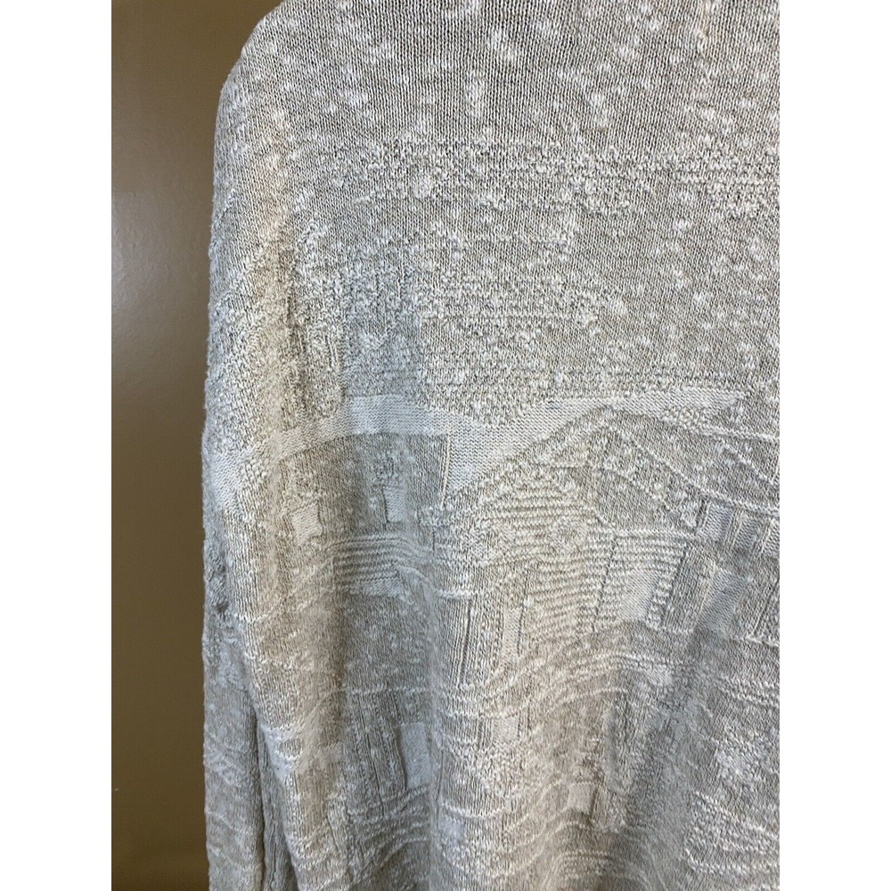 Vintage Jantzen USA Made Embroidered Bird/ House Women’s Woven Sweater Size L - Picture 11 of 16